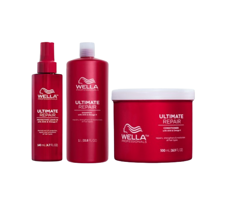 Ultimate repair Leave-in 140ml, Conditioner 500ml & Shampoo 1000ml - BOMBOLA, Leavin-in, Schampo, Balsam, Shampoo, ConditionerWella